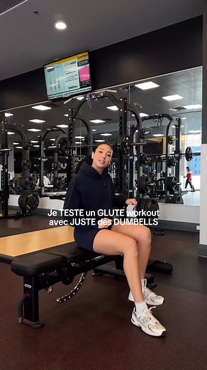 1.8K views · 17 reactions | GLUTES WORKOUT avec JUSTE des dumbells & @mimiii.daily_  Es-tu game? #glutesday #glutesworkout | Éconofitness | Facebook