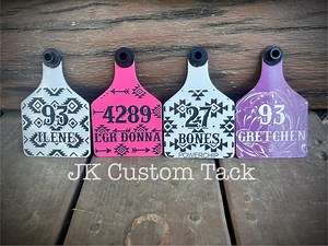 Custom Engraved Livestock Ear Tags Cattle/goat/sheep - Etsy