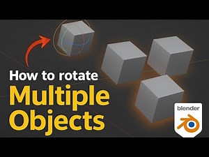 How to Rotate Multiple Objects in Blender | Simple Tutorial