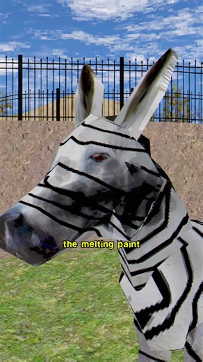 Low Poly Shorts | Fake Zebras At A Zoo Struggling zoos resorted to painting white donkeys using products like masking tape and women's black hair dye to... | Instagram