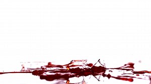 Test tube with red liquid falling and breaking | Free Stock Video Footage