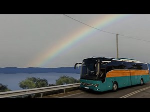 Realistic Driving Mercedes Tourismo 2025 Euro Truck Simulator 2 POV Drive 4K 1.57+Wheel Cam