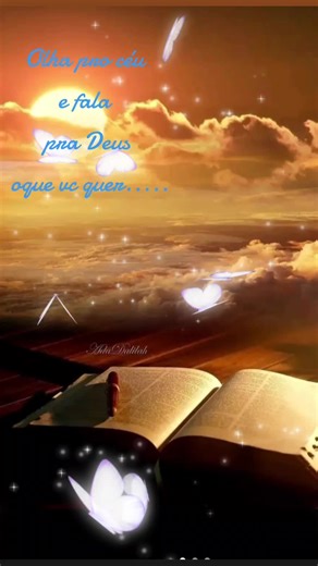 Serene Bible Scene with Butterflies and Clouds