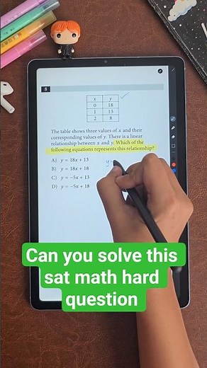 SAT Math: Solving Linear Relationships in 60 Seconds! #satmath #sat #shorts