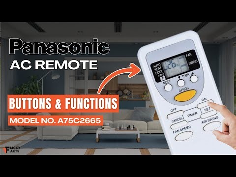Panasonic AC Remote Buttons & Functions (Model No: A75C2665) | Heat Pump Remote Guide