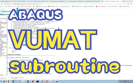 Writing VUMAT subroutine in Abaqus - Part 3 Implementation