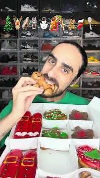 Food ASMR Eating a Dubai Chocolate Christmas Tree 🎄 #food #asmr #eating #mukbang