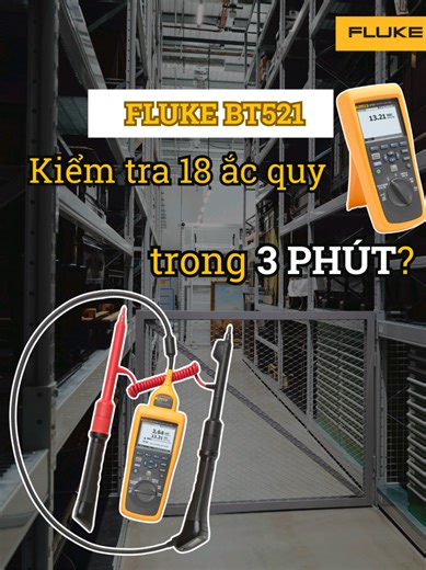 Kiểm tra toàn bộ hệ thống 18 ắc quy trong vòng 3 phút với Fluke BT521 ✨️ #fluke #flukebt521
