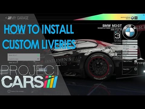 How to Install Custom Liveries | Project Cars (PC)