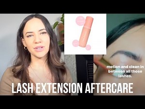 Lash Extension Aftercare 101 #eyelashextensions