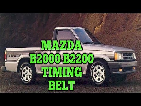 Mazda b2000 b2200 2.0 2.2 2.3 timing belt replacenent timing belt marks,how to replace timing belt