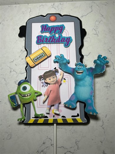 Monsters INC Childs Birthday Cake Topper - Etsy