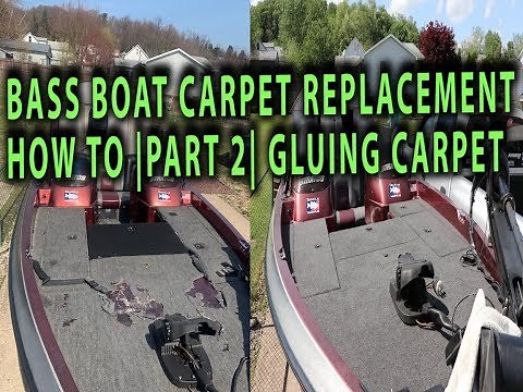 CHEAPEST DIY Way to Replace Boat Carpet | Part 2 | Gluing The Carpet