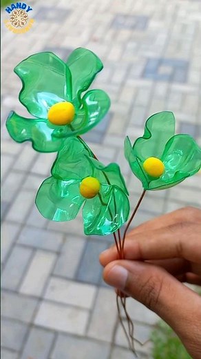 Plastic Bottle Flowers DIY Simple Flower making from plastic bottle #diy #crafts #plasticflowers