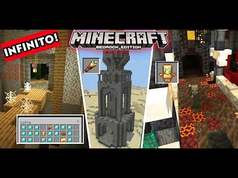 Dungeons expanse addon INFINITAS estructuras y mazmorras | Minecraft pe Addon 1.17 | Bedrock 1.16