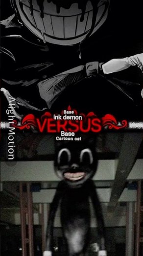 Ink demon vs cartoon cat