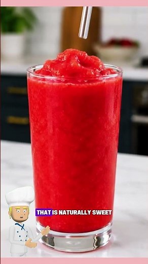 Strawberry Lemon Slush 🍓🍋🥤 #recipe#slushy