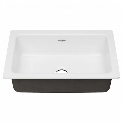 Delancey 30 x 19-Inch Cast Iron Undermount Single-Bowl Kitchen Sink