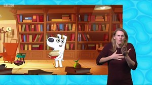 Dog Loves Books Series 1 22. Dog Loves Portraits m000jcc9 signed