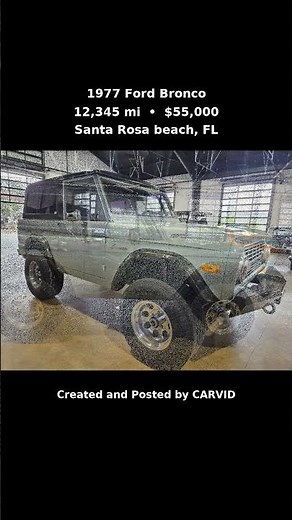 1977 Ford Bronco Base 2 Door 4x4 $55,000 Santa Rosa beach, FL