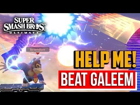 Super Smash Bros Ultimate : How to Beat Galeem on Hard Difficulty (World of Light Final Boss)