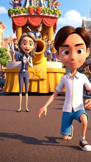 🐶Pug uses rainbow gun to save a dull parade