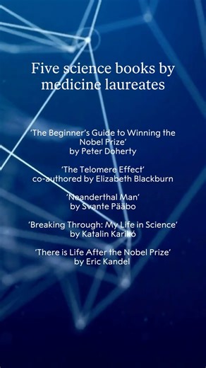 19K views · 206 reactions | You asked, we answered - here are five science books written by some of our medicine laureates. Are there any that you would like to add to the list? #NobelPrize | Nobel Prize | Facebook
