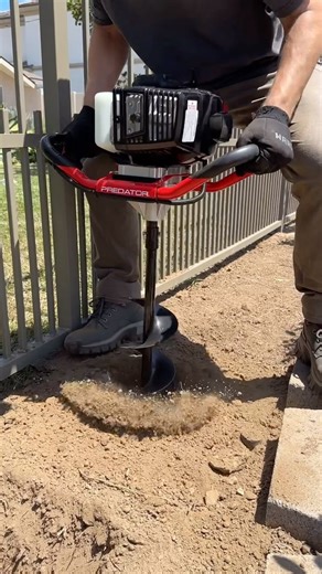 Harbor Freight on Instagram: "The #Predator Earth Auger makes it easy to quickly dig holes for fence posts, signs, and landscaping. Comes with a 6” auger bit. Only $219.99 at #HarborFreight. #auger"
