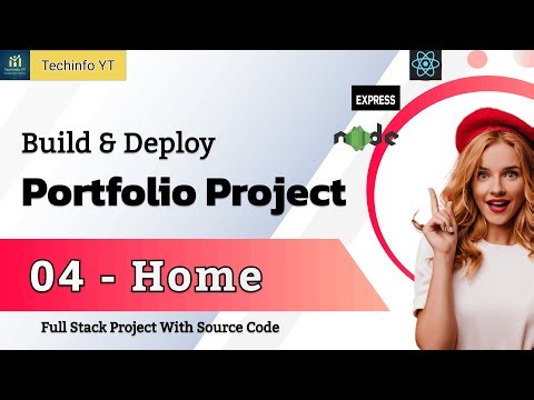 Home Section | Building a MERN Stack Portfolio App | Portfolio Project
