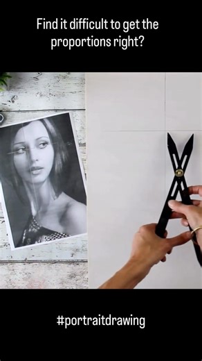 How I use a Scale divider for Portrait Painting #portraitdrawing