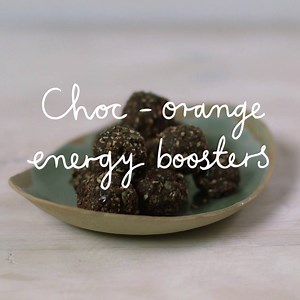 How to make choc-orange energy balls: http://www.bbcgoodfood.com/videos/hacks/food-hacks-how-make-choc-orange-energy-boosters | Good Food
