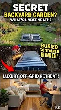 How to Build a Secret Underground Bunker | Container Tiny House Build | Satisfying Start to Finish