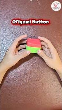 Easy origami button toy #papercraft #diycraft #paperart