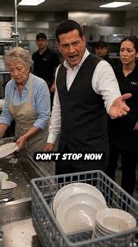 Restaurant Manager Made an Old Woman Wash Dishes... Then the Truth Came Out #shorts