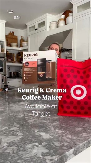 Jordan farmer on Instagram: "#ad I’m so happy to partner with @target and @keurig to share the Keurig K-Crema Coffee Maker. With this coffee maker you can make full flavor coffee using Pressurelnfusion Technology which rapidly extracts the rich flavor from coffee and leaves a silky crema top! You can make espresso-style shots right from your home as well! Or if you want a classic cup, it does that too! No need to leave home for high quality coffee anymore! Get yours today! #TargetPartner #Target