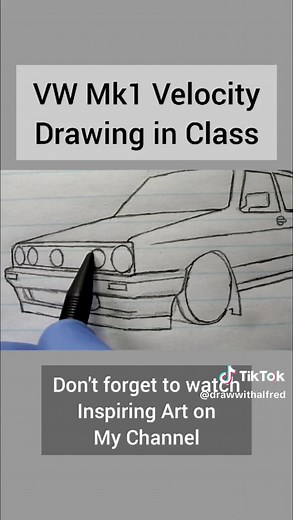 How to Draw a VW Golf MK1: Step-by-Step Tutorial