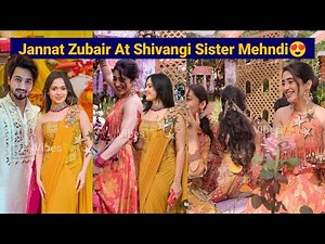 Jannat Zubair At Shivangi Joshi's Sister Grand Mehndi Ceremony Shivangi Joshi Dance