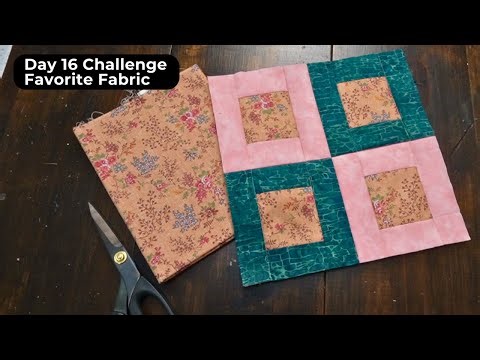 Easy Little Boxes Frame Quilt Block - Day 16 - QAYG Scrap Quilt Challenge