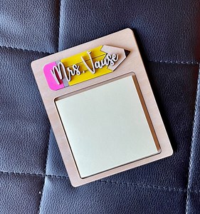 Teacher Sticky Note Holder Personalized Teacher Gift Teacher Appreciation Valentines Gift Teacher Appreciation Week Back to School Gift - Etsy