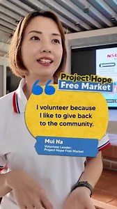 966 reactions · 84 shares | Meet Mui Na, the volunteer leader behind Project Hope Free Market, where everyday essentials can be taken for free by anyone who needs them! ️ ✨ Whether you're looking to support or be supported, check out more of such initiatives here: go.gov.sg/lorongs #TogetherInTheLorongs #CommunitySupportsInEveryLorong #costofliving #volunteer #fleamarket | gov.sg | Facebook