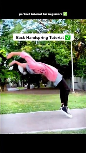 Back Handspring Tutorial ✅ #shorts #tutorial #ashortaday