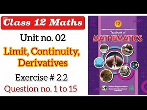 class 12 maths chapter 2 exercise 2.2 | ex 2.2 class 12 | 2.2 maths class 12 | NBF | waqaracademy2