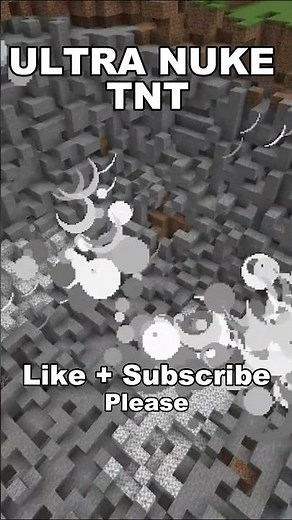 Minecraft ULTRA NUKE TNT Explosion Test #shorts #minecraft #bigbang