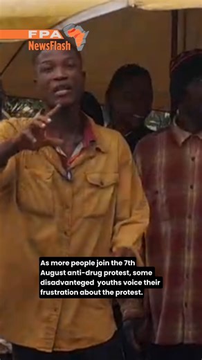 Disadvantaged youths express their views about the protest. | FrontPage Africa