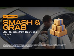 📦 Smash & Grab | Break window, Stole packages from vehicles & doorsteps, FIVEM SCRIPT