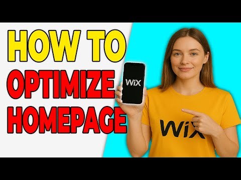 How To Optimize Homepage Structure In Wix [Best Practice]