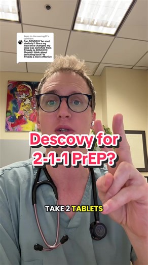 Replying to @discovering89 Descovy cannot be used for 2-1-1 HIV pre-exposure prophylaxis #hiv #prep #effective #lgbtq #doctorsoftiktok