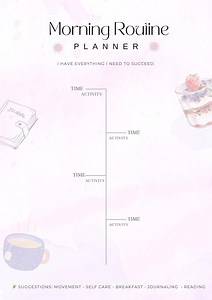 Morning & Evening Routine Planner - Etsy UK