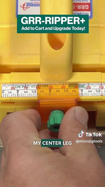 Cutting narrow pieces? No problem! 🙌 The GRR-RIPPER gives you precision, control & safety on the table saw. 🚀 No more kickback, just smooth, accurate cuts! 🔥 #GRRRIPPERPlus #Woodworking #TableSawTips #SafetyFirst