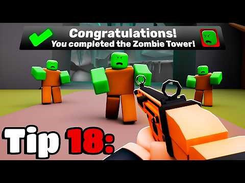 30 TIPS AND TRICKS to Help You BEAT the ZOMBIE TOWER in Roblox Rivals..